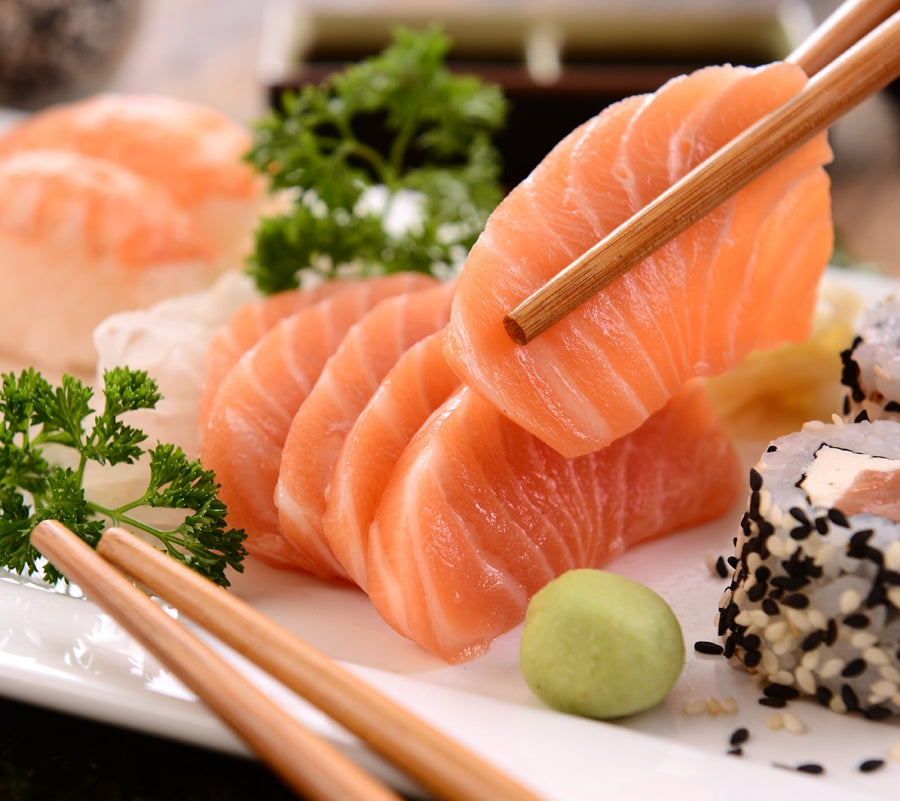 Sashimi de salmón